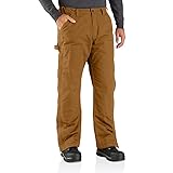 Loose Fit Washed Duck Insulated Pant Carhartt Brown