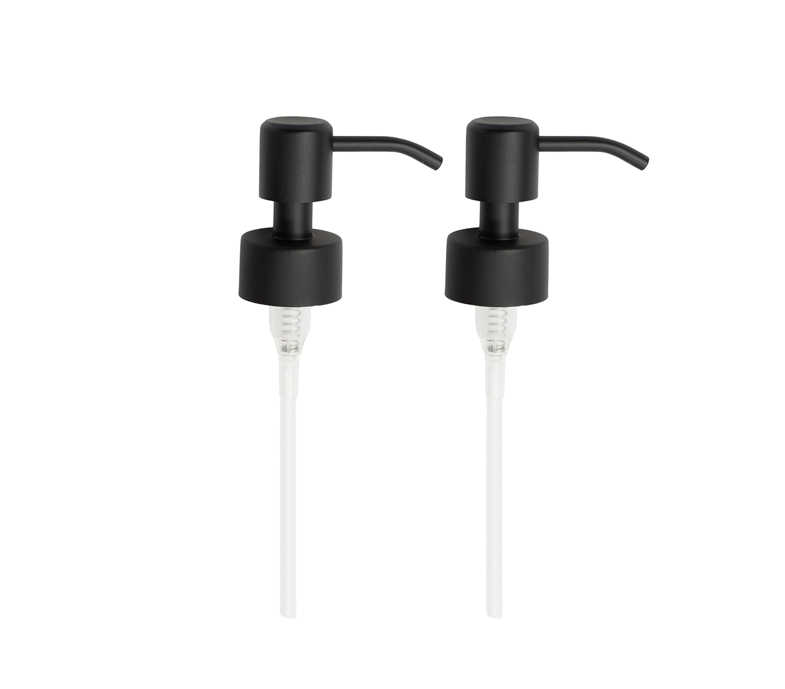 Photo 1 of Kapitan Soap Dispenser Pump Replacement Head Black Spare Stainless Steel 28Mm Brushed Finish