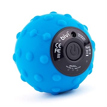 Blue Bivi 4 Speed Vibrating Massage Ball Therapy Ball For Myofascial Release Replaces Lacrosse Ball Trigger Point Massage Plantar Fasciitis Foot Back Legs Deep Tissue Mas Amazon In Health Personal Care