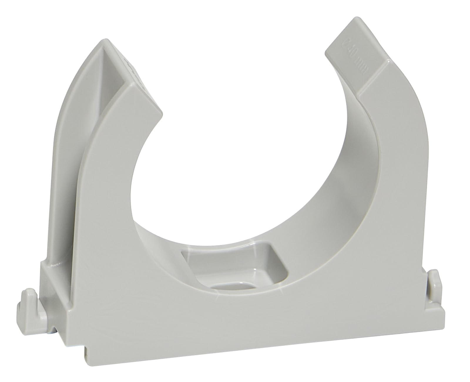 SOMA Grey Plastic Tube Clips 40 mm Pack of 40 Clamping Clips Clamp Clamp…
