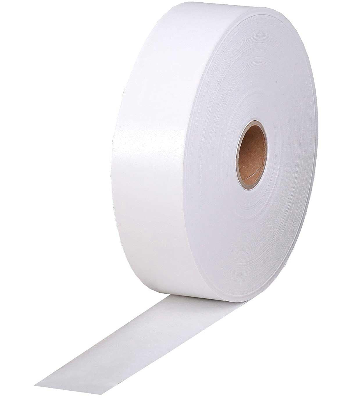 Clairefontaine - Ref 396803C - Gummed Kraft Tape (Single Roll) - 40mm Width x 200m Length, Becomes Adhesive When Wet, 30mm Core - Suitable for Framing - Plain White