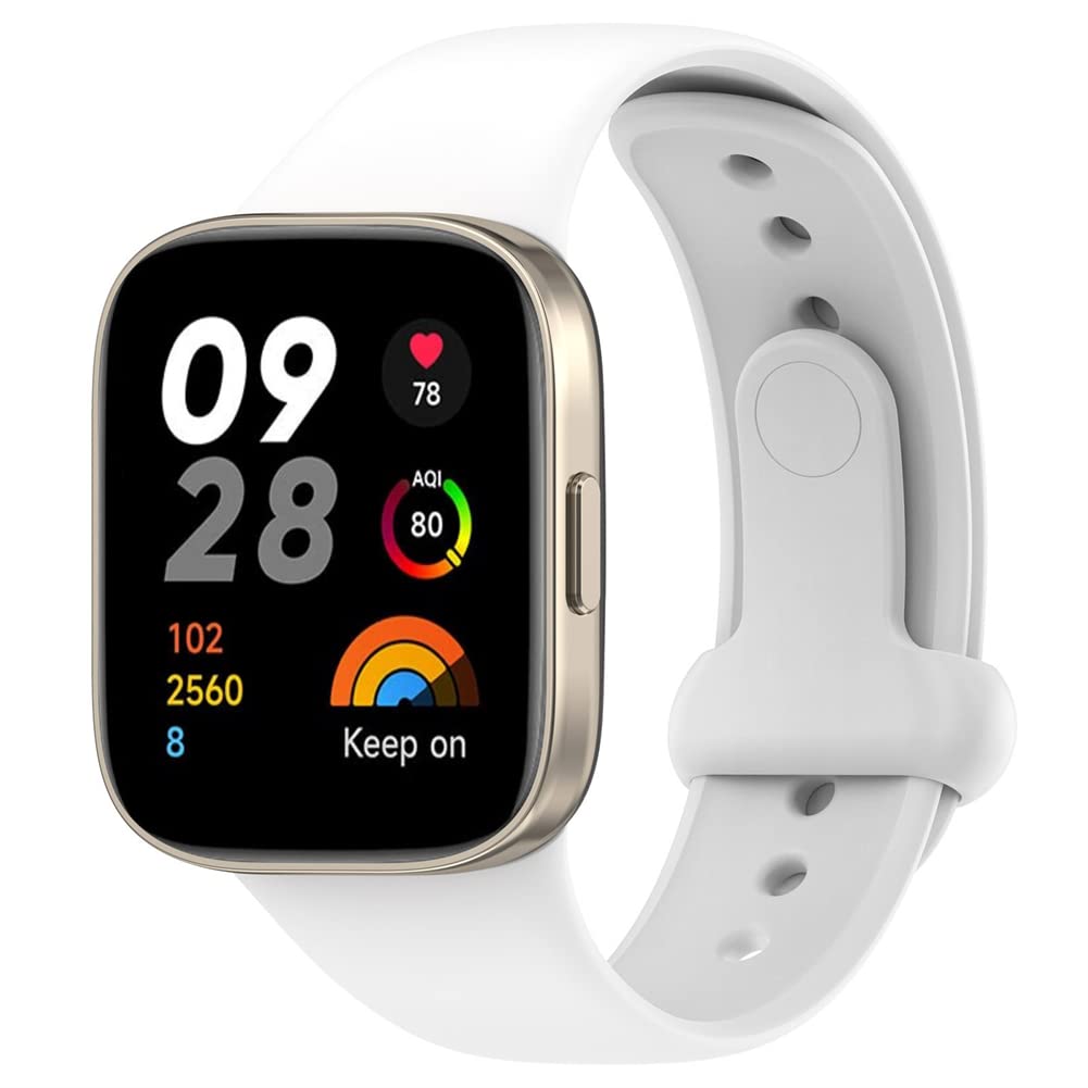 Tyogeephy Strap Compatible with Redmi watch 3/Mi watch Lite 3 Strap, Soft Silicone Sport Replacement Wristband Compatible with Redmi watch 3/Mi watch Lite 3