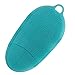 GreCute Soft Silicone Body Scrubber 100% Pure Silicon Material Massage Body Brush Macarons Color Series Shower Brush (Blue)