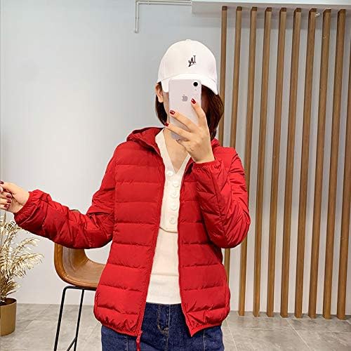 XIEPEI 2019 Winter New One-Piece Woven Thin White Duck Down Jacket Women's Hooded Short Coat