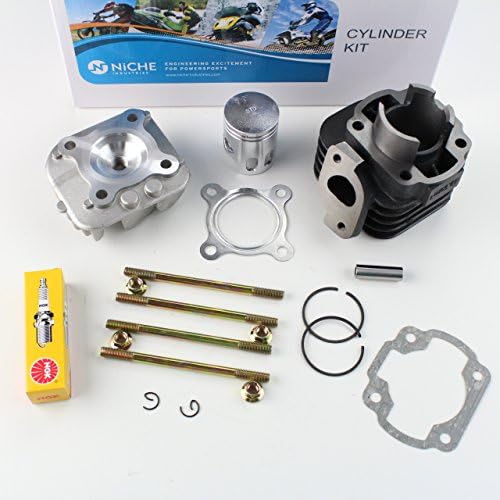Niche Industries 1247 Yamaha Jog CY50 Cylinder Piston Gasket Cylinder Head Top End Kit 1992-2001