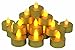 Samyo Set of 24 Led Battery Flameless Votive Tealight Candle Lighting for Wedding Christmas Centerpieces Party Decoration (Gold Glitter)