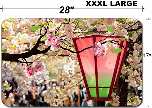 Liili Large Table Mat Non-Slip Natural Rubber Desk Pads IMAGE ID: 25888725 Beautiful sakura