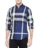Burberry Check Cotton Fred Trim Fit Sport Men's Shirt