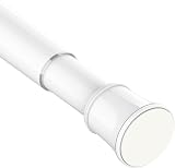 Venwemong Telescopic Curtain Rod 135-200 cm No Drill White view 1