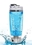 Mixer Plus Drink Mixer – 16,000 rpm USB Rechargeable Protein Shaker Vortex Mixer Blender Bottle with Integrated Supplement Storage Container