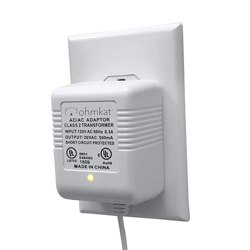 OhmKat Video Doorbell Power Supply Compatible with SimpliSafe