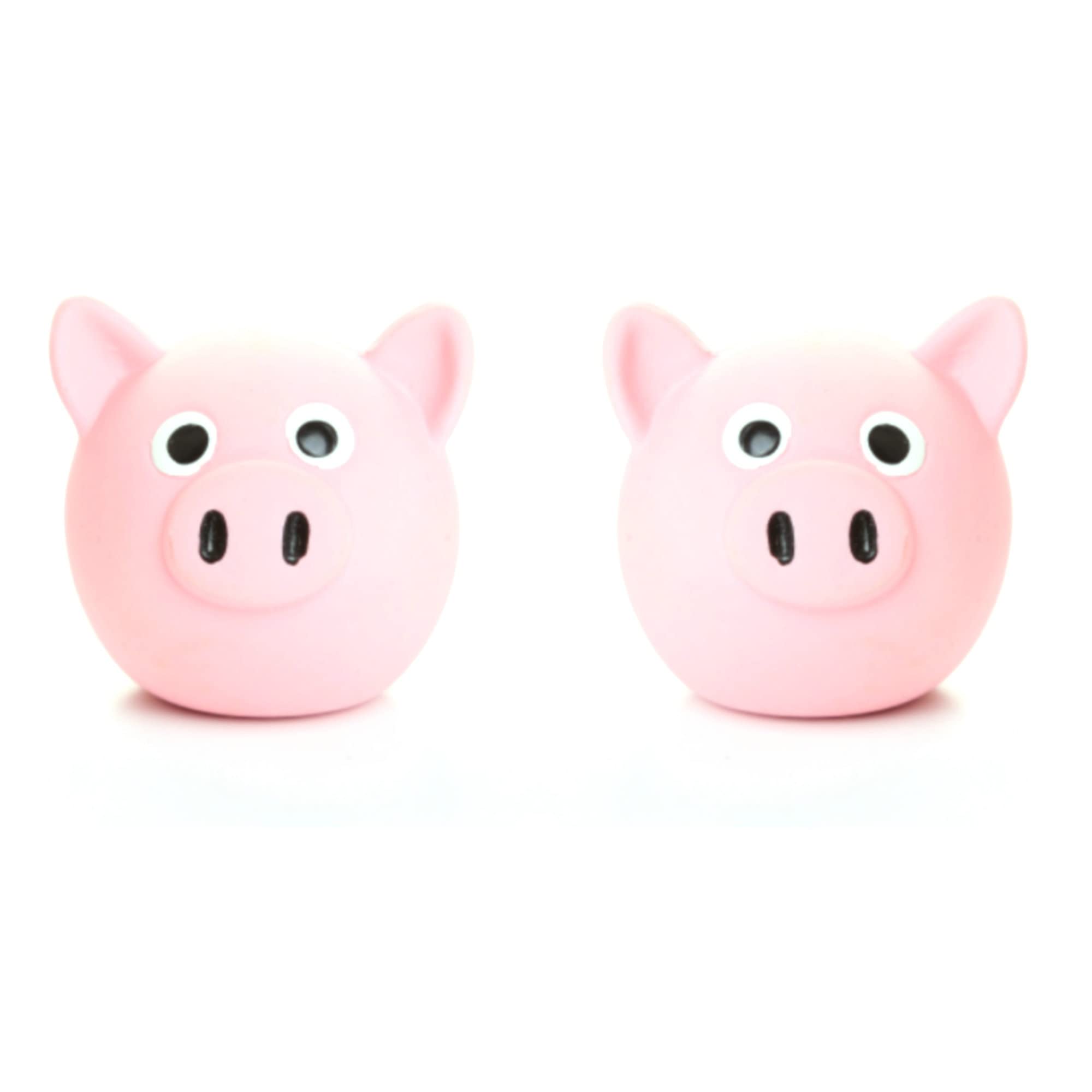 FANGHUIER 2 Pcs FANGHUIER Squeak Latex Puppy Toys Dog Interactive Play Toys Pet Chew Toys for Puppy Pet Playing,Teething Training, Beep Feedback(Pink Pig)