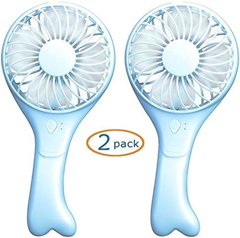 TRonic Mini Folding USB Rechargeable Personal Fan - Pink/2 pack