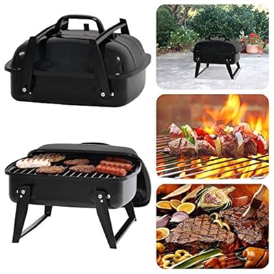 Portable Small Charcoal Grill 12" Barbecue Camping Patio Backyard Grill BBQ