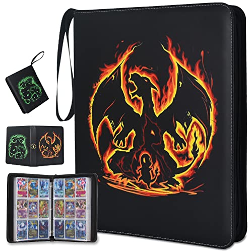 LIMSTDIC Card Binder for Pokemon Cards with Sleeves - 9-Pockets Card Binder  Holder Compatible with Pokemon Trading Cards, Card Storage Album with  Zipper for Boys Girls Organized Holds Up to 900 Cards