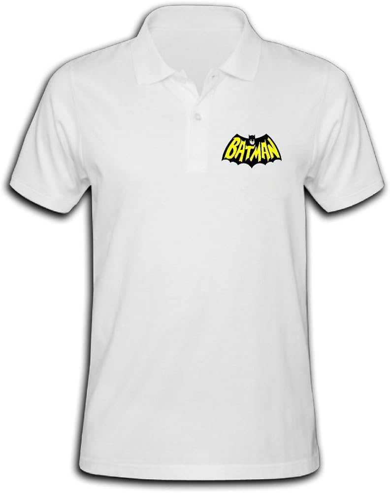 Lofy52ywh Men's Batman Solid Short Sleeve Pique Polo Shirt