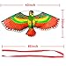HENGDA KITE- Kites for Kids Children Lovely Cartoon Red Parrot Kites with Flying Line