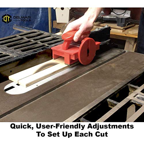 Delmar Tools Push Block For Table Saws, Makes Narrow Rip Cuts Safe And Easy, Helps Prevent Kickback