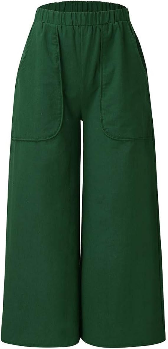 WULFUL Men's Drawstring Casual Beach Trousers Lightweight Linen Summer Pants | eBay
