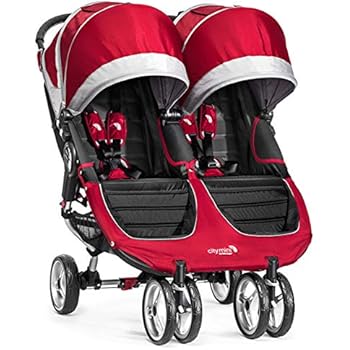 Baby Jogger City Mini Double Stroller Crimsongray