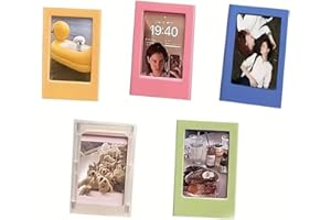 5PCS 3-inch magnetic photo frame, suitable for Polaroid mini photos, for refrigerator, office, home decoration, gift, FiveCol