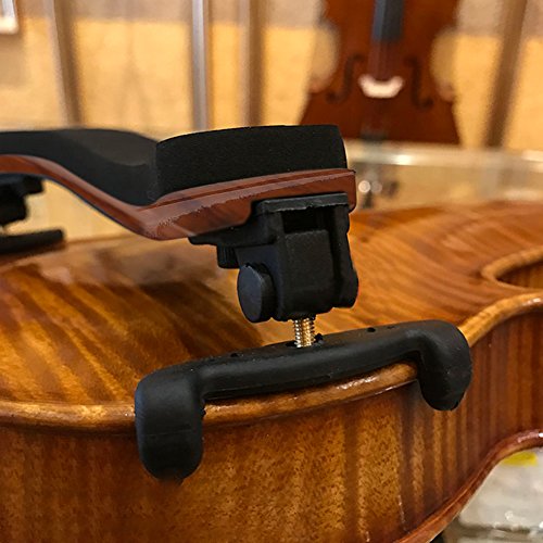 Violin Shoulder Rest Adjustable Shoulder Foam Pad with Rubber Feet for 3/4 4/4 Size Violin Instrument Accessory