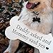 Beautyflier Wooden Bone Shaped Plaques Wedding Pet Hanging Chalkboard Sign Daddy Asked Mommy Said Yes