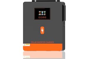 PowMr 6200W Solar Inverter 48V DC to 220-230VAC,Off-Grid Hybrid Inverter with 120A MPPT Solar Charge Controller, Work with 48V Lead Acid & Lithium Battery