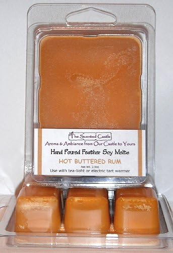 2 Pack Scented Soy Wax Melts - Hot Buttered Rum by The Scented Castle