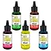 My Slime 5 Color Premium Slime Neon Coloring Set, Large 20 ml Bottles - Non-Toxic Dyes, Works in White & Clear Slime Making Glues, Soaps - Color Mixing Wheel - Neon Pink, Blue, Lime, Yellow, Orange