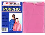 1 Pink Deluxe Adult 10 Mil Strong Emergency Rain Poncho