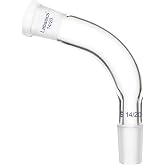 Labasics Glass Distillation Adapter 105 Degree Bent with 14/20 Outer and Inner Joint
