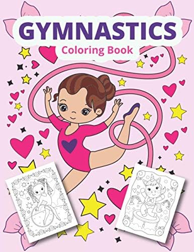 Gymnastics coloring book: Gymnastics coloring for girls | Pricepulse