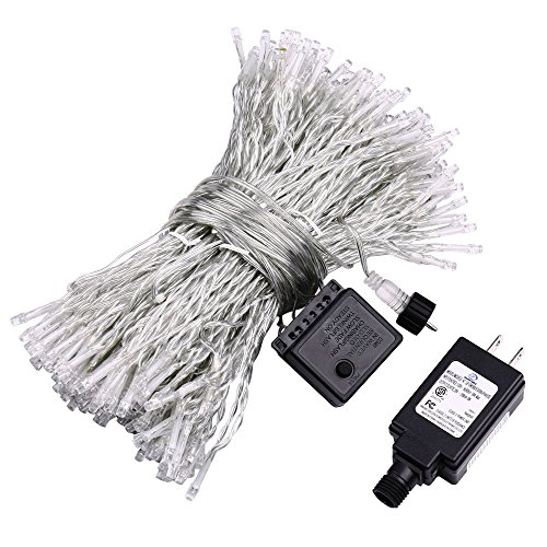 Icicle Curtain Lights, 8 Modes, 306 LED Cutest Fairy String Lights Indoor Outdoor Wall Background Decorative Lights for Wedding/Festival/Party/Garden/Home Christmas Decorations (Cool white) - Thumbnail 5