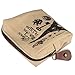 DZT1968(TM Women Canvas Retro Small Mini Square Eiffel Wallet Coin Purses Clutch Money Pouch Bags Gift (Khaki)