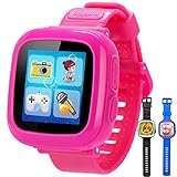 GBD Game Smart Watch Kids Children Boys Girls Gift Travel Camping Camera 1.5'' Touch 10 Games Pedometer Timer Alarm Clock Learning Toys Wrist Watch Bracelet Health Monitor Summer Vacation