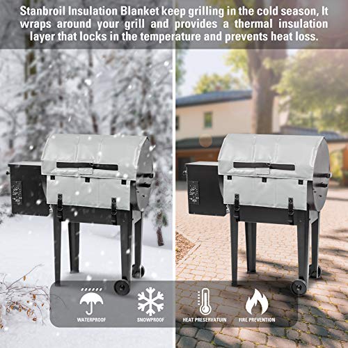 Stanbroil BBQ Grill Thermal Insulation Blanket Replacement for Traeger