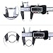 Vernier Caliper,Kungix Metric Digital Caliper with LCD, 0-6 inch / 150mm Stainless Steel Electronic Depth Gauge Measuring Tools