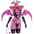 KORURACLUB Succubus costume premium pu cosplay lingerie for women wing devil lingerie