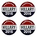 Hillary 2016 Buttons 2.5" (4 Pack)