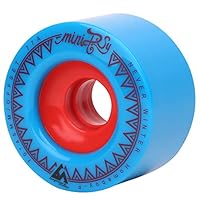 Rollcub Skateboard Wheels 70mm 77A with Skate Tool, for Double-Kick, Longboard, Penny Board, Electric Skateboards, Downhill, Cruising (Set of 4), Blue