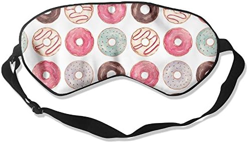 ZMLSJY Natural Mulberry Silk Sleep Mask Tasty Donuts Super Soft Sleeping Mask For Sleep Shift Work Nap