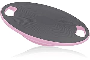 MADOG SPORT EQUIPMENT MADOG Wobble Balance Board for Adults, 15.5" TPR Non-slip Surface with Handle for Workout Core Trainer Physical Therapy, Home Gym Stability Board