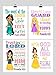 Princess Christian Nursery Decor Set of 4 Unframed Prints, Rapunzel, Jasmine, Belle and Mulan with Bible Verses