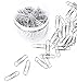 Paper Clips, 700 Pieces Office Clips for School Personal Document Organizing, Assorte 3 Sizes(Small 28mm, Medium 33mm and Large 50mm Size), Silver