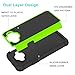 Galaxy Sky Case,Galaxy J3 2016/J3 V Case,Galaxy Express/Amp Case,Galaxy Sol Case, Jeylly Shockproof Dual Layer Armor Defender Scratch Absorbing Hybrid Rubber Plastic Phone Case Cover - Green