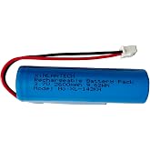 XINLANTECH 3.7V 2600mAh 18650 Rechargeable Li-ion Battery with Jst XH2.54/2P Connector Plug Wires for DIY Electronics, Toys, Lighting,Bluetooth Devices and More