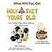 UTOPP Birthday Decoration Gold 16 INCH Holy SHT You're Old Balloons Banner Flash Acrylic Happy Birthday Cake Toppers Black Gold Balloons Funny Birthday Party Supplies for 21st 30th 40th 50th