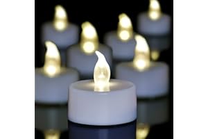 Tea Lights Battery Operated Candles,Set of 24 LED Tea Lights Flameless Candles 200+ Hours Flickering Fake Tealights for Sweet
