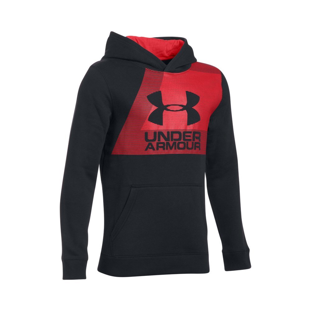 Under Armour Boy's Rival Hoody - Black, Small